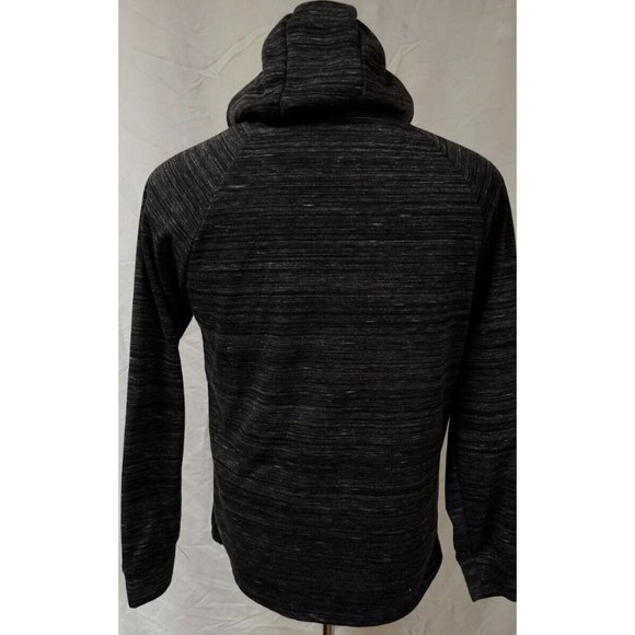 NBA Chicago Bulls Small Grey Black Zip Up Hooded Basketball Polyester Jacket - Picture 8 of 13